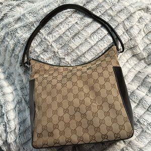 Authentic Gucci canvas handbag